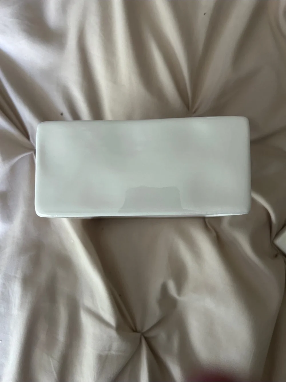 Rae Dunn Jewelry Box White Ceramic JEWELRY Trinket Box